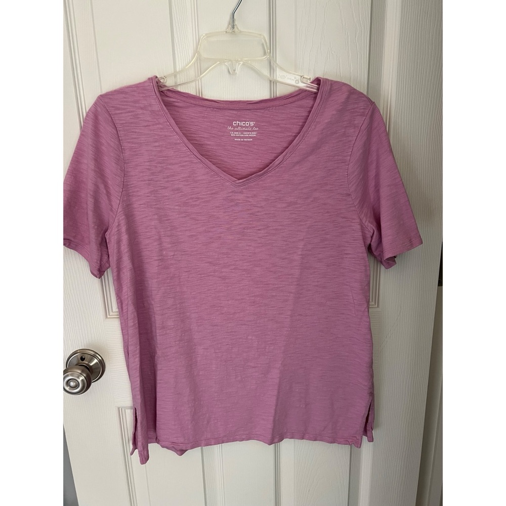 Chico’s V-Neck Tunic Length Top